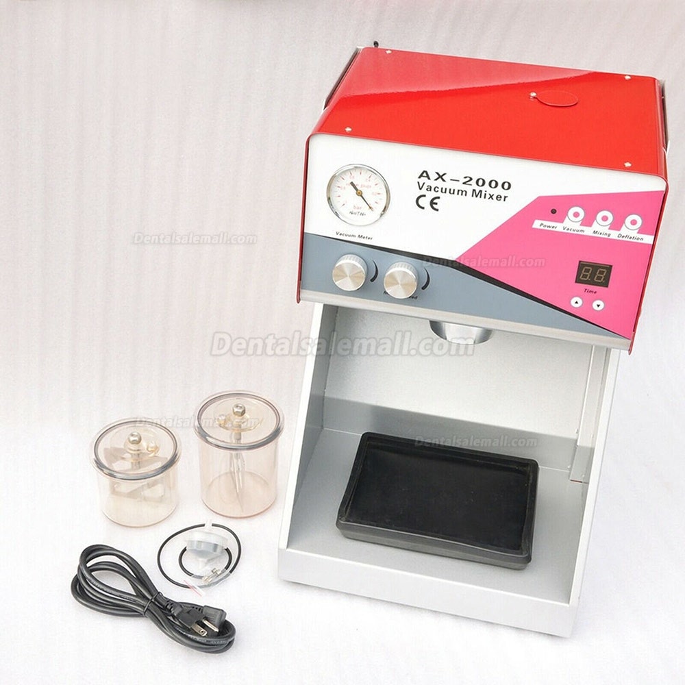 Dental Vacuum Mixer AX-2000C+ with Built-in Pump for Mix Plasters